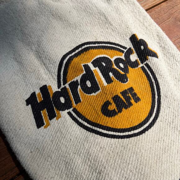 Vintage Hard Rock Cafe Cabo Mexico | Cloth Burlap Beach Bag Drawstring Backpack - Picture 2 of 14